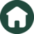 Favicon van de website met een huisje-icoon, symbool voor het boshuis.